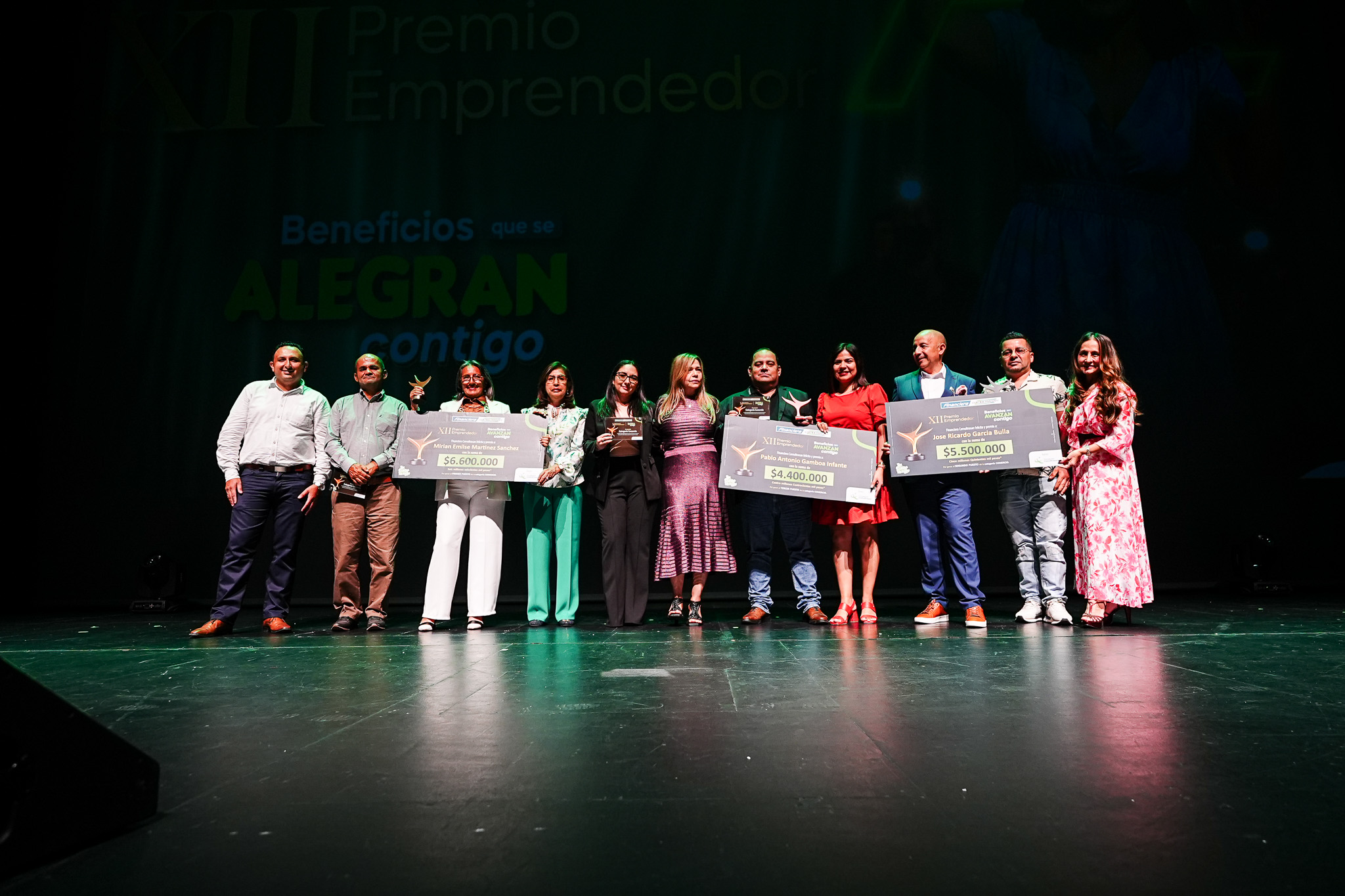 Personas reconocidas en el Premio Emprendedor